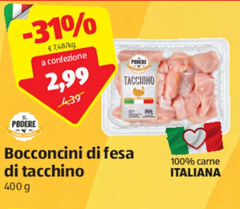 ALDI Bocconcini Di Fesa Di Tacchino 400 g offerta