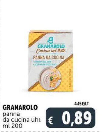 Deco Supermercati Granarolo Panna da cucina uht 200 ml offerta