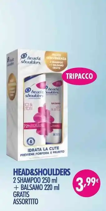 Acqua & Sapone Head & Shoulders Shampoo 250 ml+ Balsamo 220 ml Gratis Assortito offerta