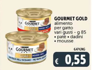 Deco Supermercati Gourmet Gold alimento per gatto vari gusti g 85 offerta