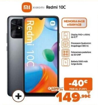 Expert Xiaomi Redmi 10C offerta