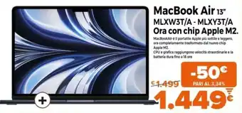 Expert Apple MacBook Air 13" MLXW3T/A - MLXY3T/A Ora con chip M2. offerta