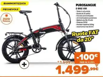Expert Purosangue E-Bike V8R offerta