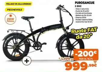 Expert Purosangue E-Bike offerta