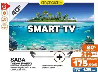 Expert Saba TV LED 40" SA40S77A11 offerta