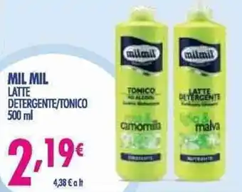 Acqua & Sapone Mil Mil Latte Detergente/tonico 500 ml offerta