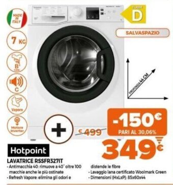 Expert Hotpoint Lavatrice RSSFR327IT offerta