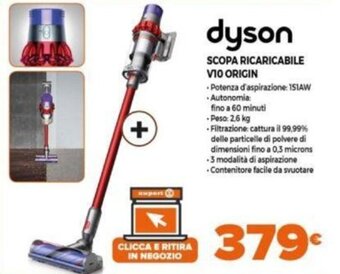Expert Dyson Scopa Ricaricabile V10 Origin offerta