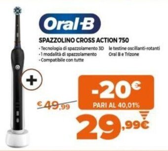 Expert Oral-B Spazzolino Cross Action 750 offerta