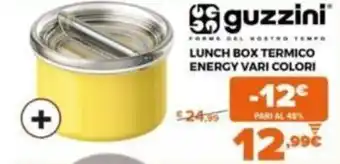 Expert Guzzini Lunch Box Termico Energy Vari Colori offerta
