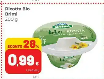 Coop Brimi Brimi - Ricotta Biologica 200 G(ml) offerta