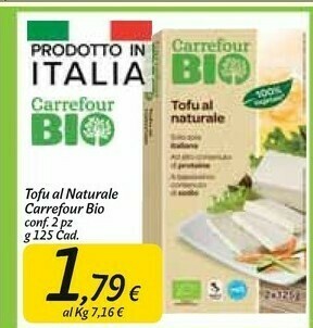 Carrefour Market Naturale bio Tofu offerta