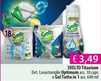 Acqua & Sapone Svelto Titanium Gel Lavastoviglie offerta
