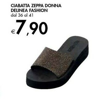 Bennet Delinea Fashion Ciabatta Zeppa Donna offerta