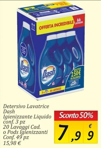 Carrefour Market Dash Detersivo lavatrice offerta
