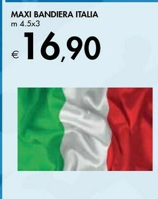 Bennet Maxi Bandiera Italia offerta