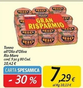 Carrefour Market Rio Mare Tonno Rio mare offerta