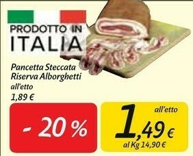 Carrefour Market Pancetta offerta