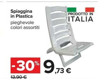 Spiaggina In Plastica Pieghevole