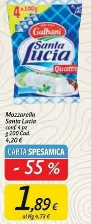 Carrefour Market Galbani Mozzarella offerta