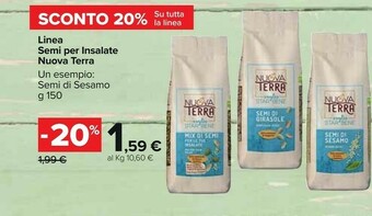 Carrefour Market Nuova terra I Semi Di Sesamo 150 G(ml) offerta