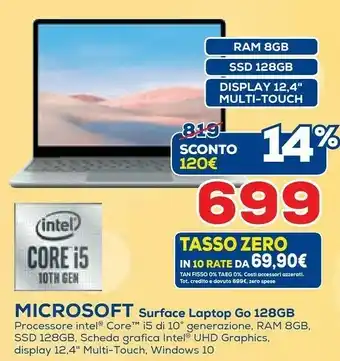 Microsoft Surface Laptop Go 128 GB