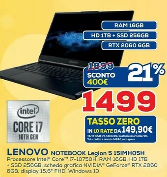 Lenovo Notebook Legion 5 15IMH05H