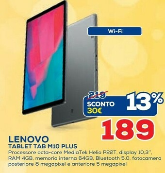 Euronics Lenovo Tablet Tab M10 Plus offerta
