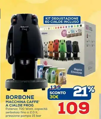 Euronics Borbone Macchina Caffe A Cialde Frog offerta