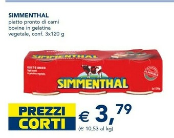 Esselunga Simmenthal Simmenthal Piatto Pronto Di Carni Bovine In Gelatina Vegetale offerta