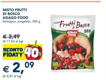 Esselunga Asiago food Misto Frutti Di Bosco Bio Surgelati 300 G(ml) offerta