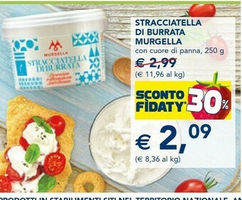 Esselunga Murgella Stracciatella Di Burrata Con Cuore Di Panna 250 G(ml) offerta