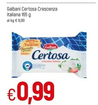 Famila Galbani Certosa Crescenza 165 G(ml) offerta