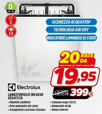 Fiducia & Convenienza Electrolux EES47311L Lavastoviglie A Scomparsa Totale 13 Coperti A+++ offerta