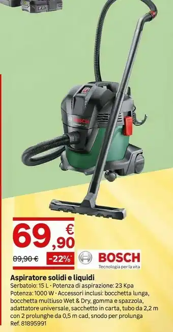 Leroy Merlin Bosch Aspiratore Solidi E Liquidi offerta