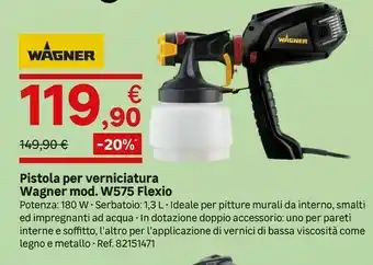 Pistola Per Verniciatura Wagner Mod. W575 Flex