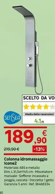 Leroy Merlin Colonna Idromassaggio Icone2 offerta