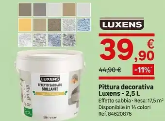 Leroy Merlin Pittura Decorativa Luxens - 2,5 L offerta