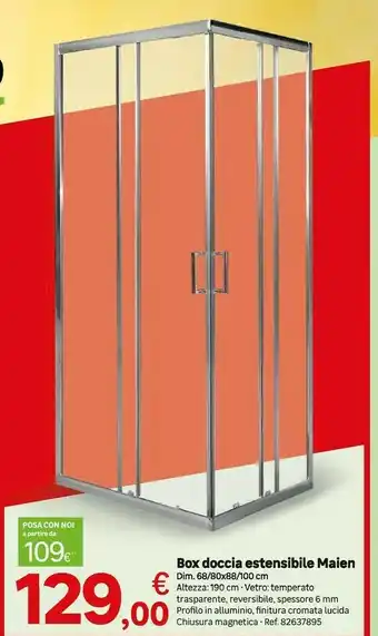 Leroy Merlin Box Doccia Estensibile Maien offerta