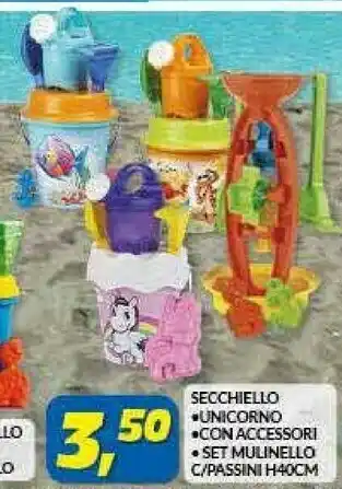 Risparmio Casa Secchiello Unicorno Con Accessori offerta