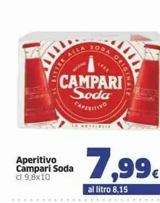 Sigma Campari Soda 980 G(ml) offerta