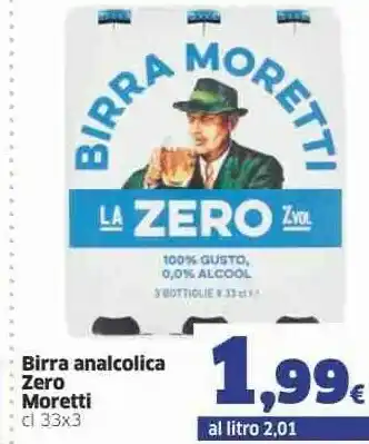 Sigma Moretti Birra Analcolica Zero offerta