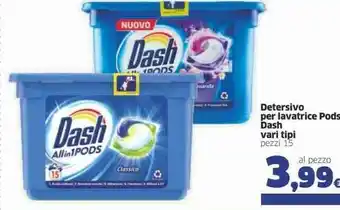 Sigma Dash Detersivo Per Lavatrice Pods 15 Pezzi offerta