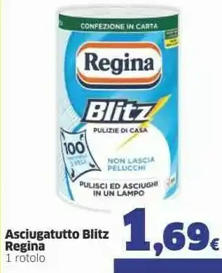 Sigma Regina Asciugatutto Blitz 1 Rotolo offerta