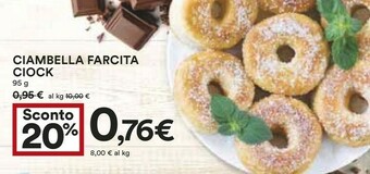 Coop Ciambella Farcita Ciock offerta