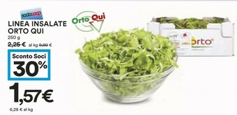 Coop Orto Qui Linea Insalate offerta