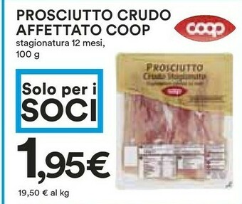 Coop Coop Prosciutto Crudo Affettato offerta
