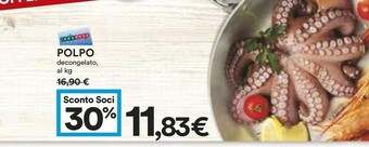 Coop Polpo Decongelato offerta