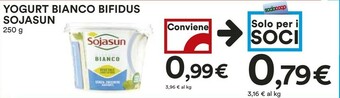 Coop Sojasun Bifidus Bianco Naturale 250 G(ml) offerta