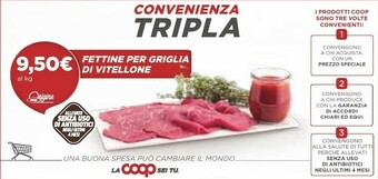 Coop Fettine Per Griglia Di Vitellone offerta